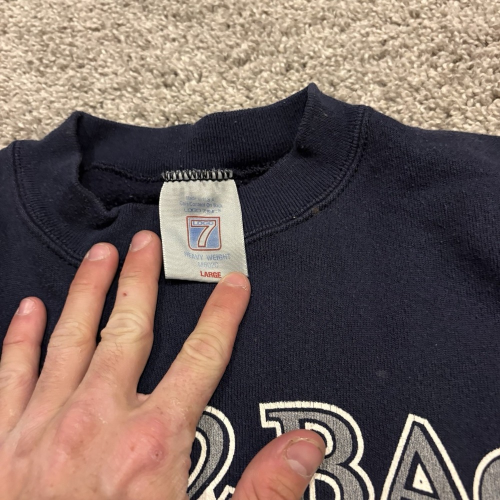 1994 Super Bowl Champions Back To Back Dallas Cowboys Sweatshirt NFL Logo 7 Larg - Picture 8 of 14